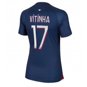 Paris Saint-Germain Vitinha Ferreira #17 Hemmakläder Dam 2023-24 Kortärmad